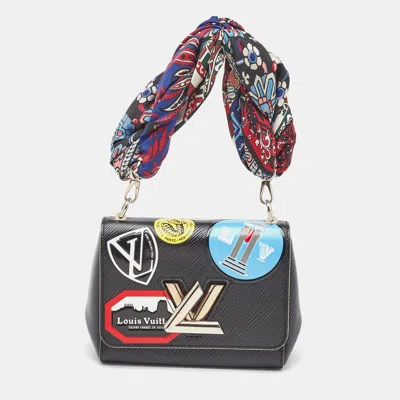 Pre-owned Louis Vuitton Black Epi Leather World Tour Twist Pm Bag