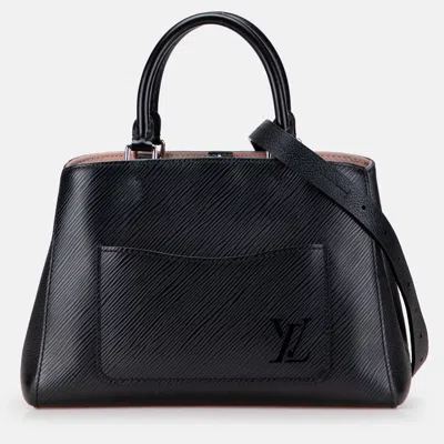 Pre-owned Louis Vuitton Black Epi Marelle Satchel