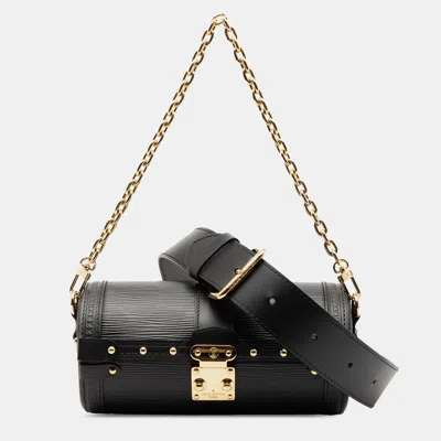 Pre-owned Louis Vuitton Black Epi Papillon Trunk