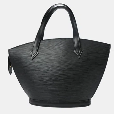 Pre-owned Louis Vuitton Black Epi Saint Jacques Tote Handbag
