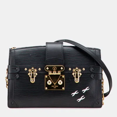 Pre-owned Louis Vuitton Black Epi Trunk Clutch