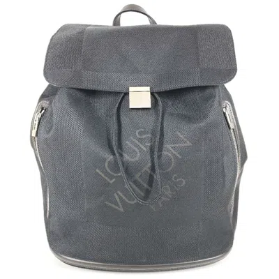 Pre-owned Louis Vuitton Black Galle Noir Damier Geant Backpack ()