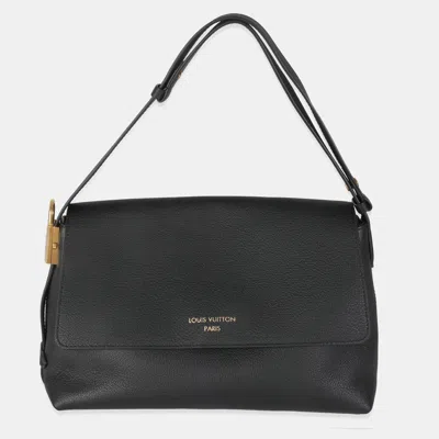 Pre-owned Louis Vuitton Black Grained Calf Leather Low Key Messenger Bag