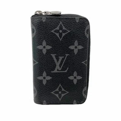 Pre-owned Louis Vuitton Black Gray Coin Purse/coin Case () In Multi