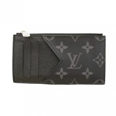 Pre-owned Louis Vuitton Black Gray Coin Purse/coin Case () In Multi