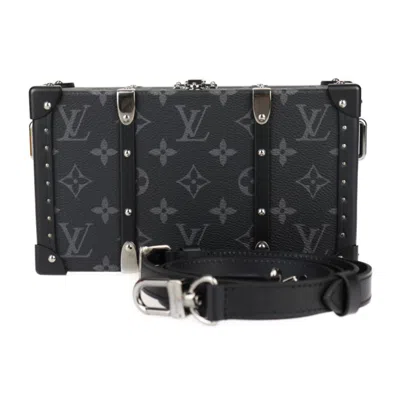 Pre-owned Louis Vuitton Black Gray Monogram Eclipse Clutch Bag Shoulder Bag ()