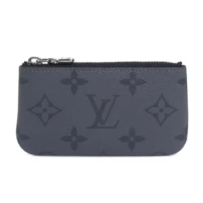 Pre-owned Louis Vuitton Black Gray Monogram Eclipse Monogram Eclipse Coin Purse/coin Case () In Multi