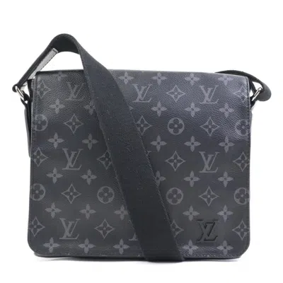 Pre-owned Louis Vuitton Black Gray Monogram Eclipse Monogram Eclipse Shoulder Bag ()