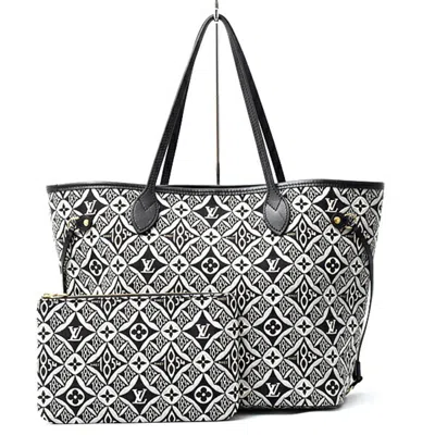 Pre-owned Louis Vuitton Black Gray Tote Bag ()