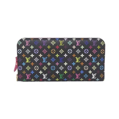 Pre-owned Louis Vuitton Black Grenade Coated Canvas Long Wallet (bi-fold) ()