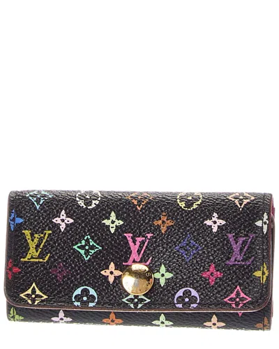 Pre-owned Louis Vuitton Black Grenade Monogram Multicolor Coated Canvas Keyholder (authentic Pre-loved)