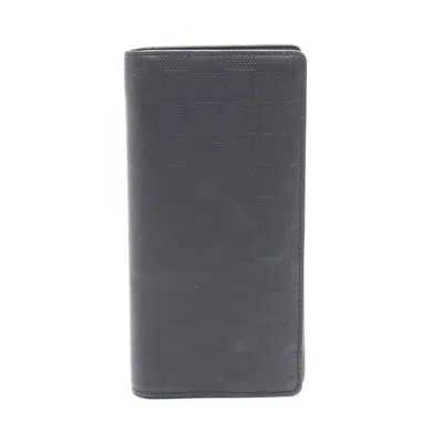 Pre-owned Louis Vuitton Black Infini Onyx Damier Infini Long Wallet (bi-fold) ()