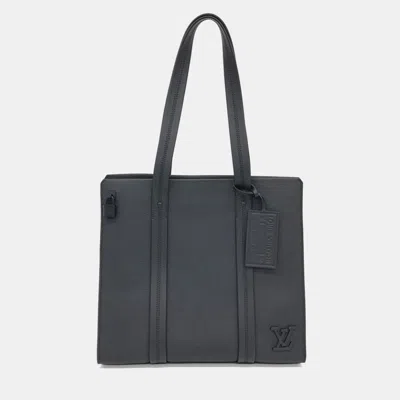 Pre-owned Louis Vuitton Black Leather Aerogram Tote Bag