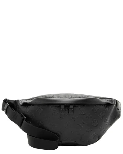 Pre-owned Louis Vuitton Black Leather & Nylon Discovery (authentic Pre-loved)