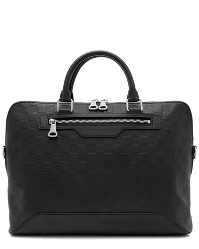 Pre-owned Louis Vuitton Black Leather Avenue (authentic )