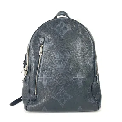 Pre-owned Louis Vuitton Black Leather Backpack ()