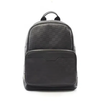 Pre-owned Louis Vuitton Black Leather Backpack ()