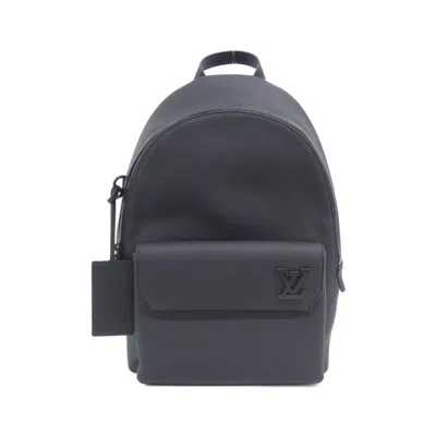 Pre-owned Louis Vuitton Black Leather Backpack ()