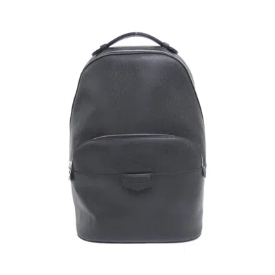 Pre-owned Louis Vuitton Black Leather Backpack ()