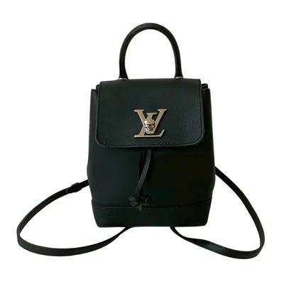 Pre-owned Louis Vuitton Black Leather Backpack ()