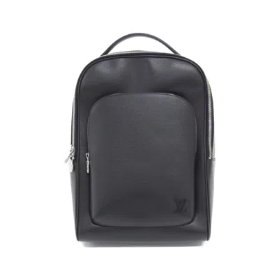 Pre-owned Louis Vuitton Black Leather Backpack ()
