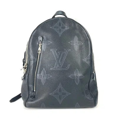 Pre-owned Louis Vuitton Black Leather Backpack ()