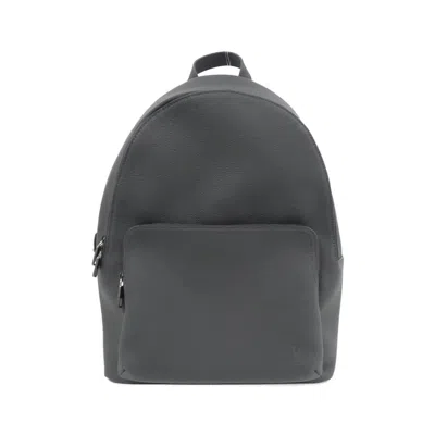 Pre-owned Louis Vuitton Black Leather Backpack ()