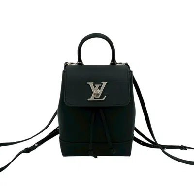 Pre-owned Louis Vuitton Black Leather Backpack Shoulder Bag ()
