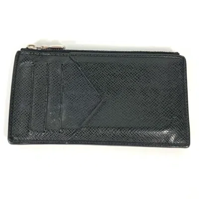Pre-owned Louis Vuitton Black Leather Coin Purse/coin Case ()