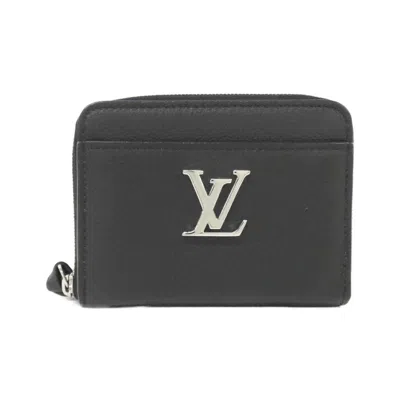 Pre-owned Louis Vuitton Black Leather Coin Purse/coin Case ()