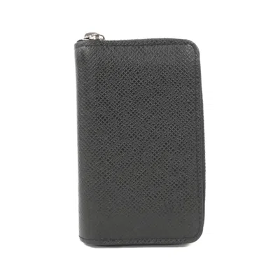 Pre-owned Louis Vuitton Black Leather Coin Purse/coin Case ()