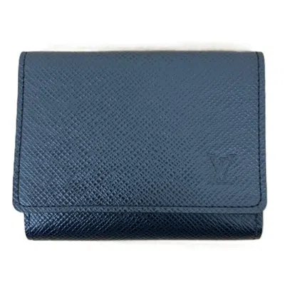 Pre-owned Louis Vuitton Black Leather Coin Purse/coin Case ()