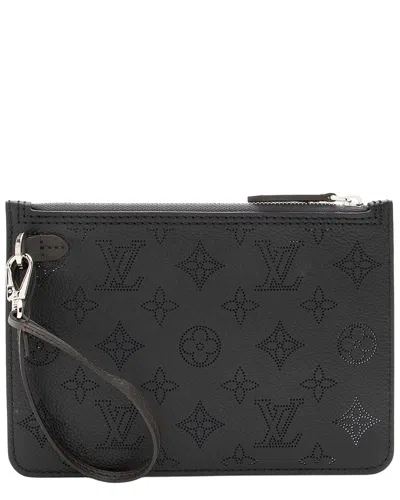 Pre-owned Louis Vuitton Black Leather Girolata Pochette (authentic Pre-loved)
