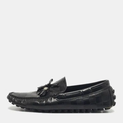 Pre-owned Louis Vuitton Black Leather Gloria Loafers Size 40