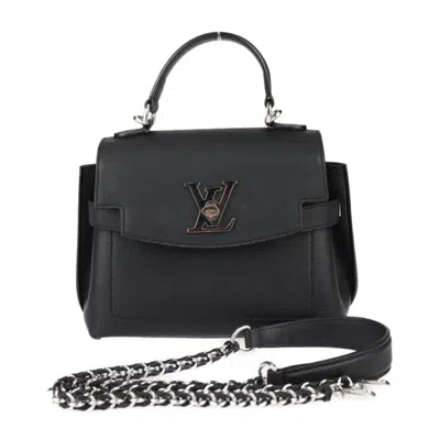 Pre-owned Louis Vuitton Black Leather Handbag Shoulder Bag ()