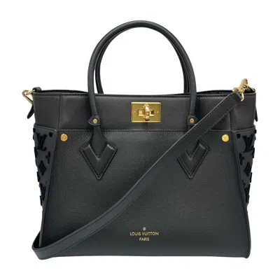 Pre-owned Louis Vuitton Black Leather Handbag Shoulder Bag ()