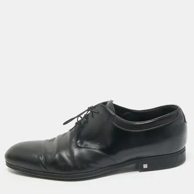 Pre-owned Louis Vuitton Black Leather Lace Derby Size 44.5