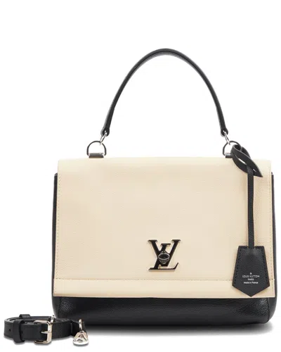 Pre-owned Louis Vuitton Black Leather Lockme Ii (authentic Pre-loved)