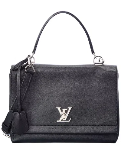 Pre-owned Louis Vuitton Black Leather Lockme Ii (authentic )