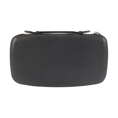 Pre-owned Louis Vuitton Black Leather Long Wallet (bi-fold) ()