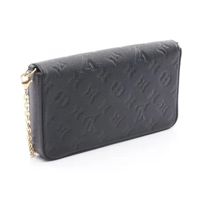 Pre-owned Louis Vuitton Black Leather Pochette Shoulder Bag ()