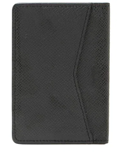 Pre-owned Louis Vuitton Black Leather Pocket Organizer (authentic Pre-loved)