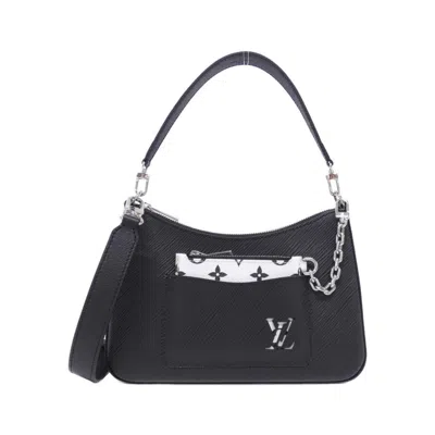 Pre-owned Louis Vuitton Black Leather Pouch Shoulder Bag ()