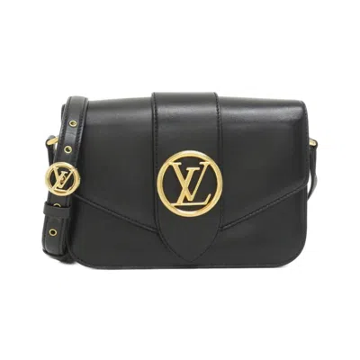Pre-owned Louis Vuitton Black Leather Shoulder Bag ()