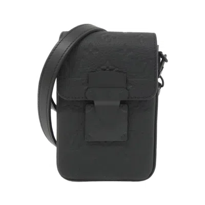 Pre-owned Louis Vuitton Black Leather Shoulder Bag ()