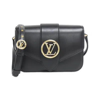 Pre-owned Louis Vuitton Black Leather Shoulder Bag ()
