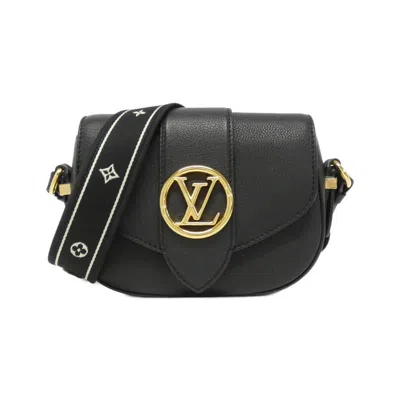 Pre-owned Louis Vuitton Black Leather Shoulder Bag ()