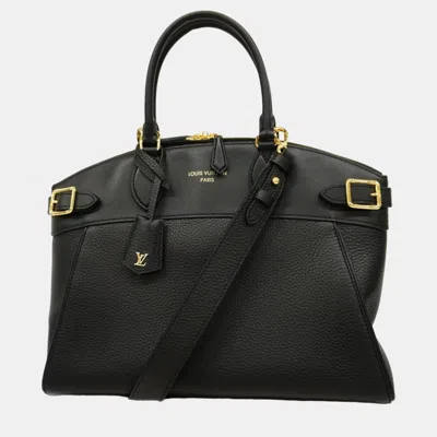 Pre-owned Louis Vuitton Black Leather Taurillon Lock It Mm Satchel