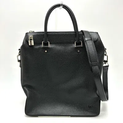 Pre-owned Louis Vuitton Black Leather Tote Bag ()
