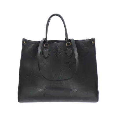 Pre-owned Louis Vuitton Black Leather Tote Bag ()